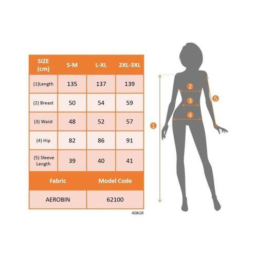 Kadın Truvakar Kollu V Yakalı Yırtmaçlı Uzun Aerobin Elbise