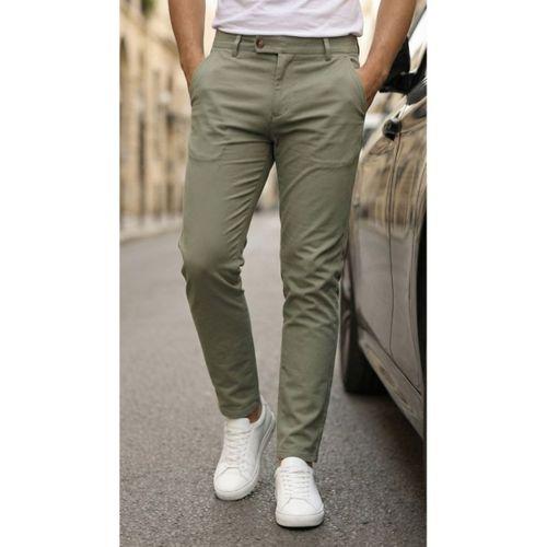 Erkek Slim Fit Dilli Kumaş Pantolon