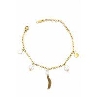 İnci Bileklik - Altın