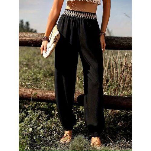 Kadın Yüksek Bel Beli Lastikli Dökümlü Ve Beli şeritli Pera Pantolon