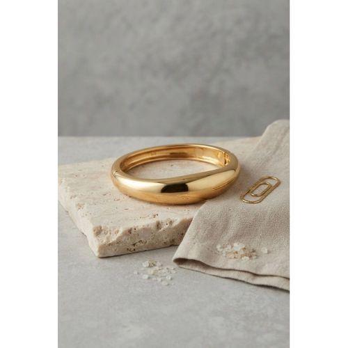 Gold Renk Pirinç Bombe Model Vintage Kelepçe Bilezik