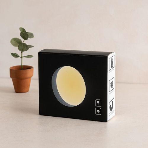 USB Şarjlı Sensörlü Yuvarlak LED Lamba 8.3 cm - Sarı Işık