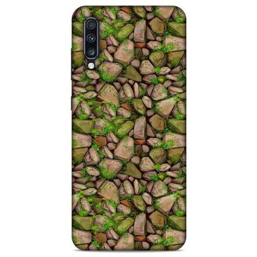 Samsung Galaxy A70s Kılıf Baskılı Özel Seri Taşlı (6) Silikon Kılıf