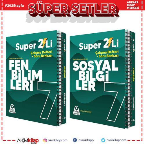 Örnek Akademi 7.Sınıf Süper İkili Fen Bilimleri ve Sosyal Bilgiler Seti 2 Kitap