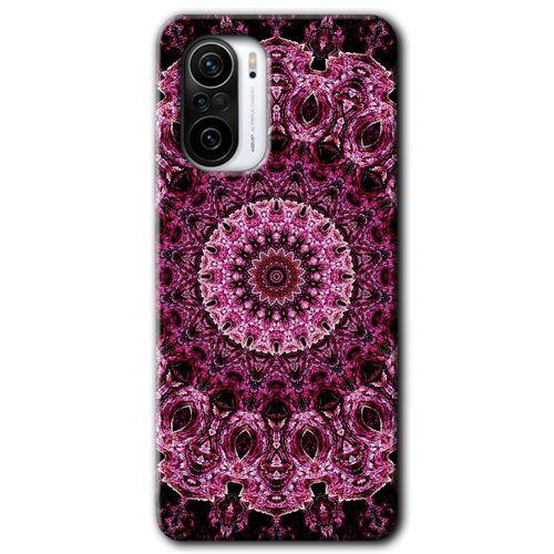 MRCİLETİSİM Poco F3 Kılıf HD Desen Baskılı Arka Kapak + Temperli Cam - Mandala Patterns Kaleidoscope