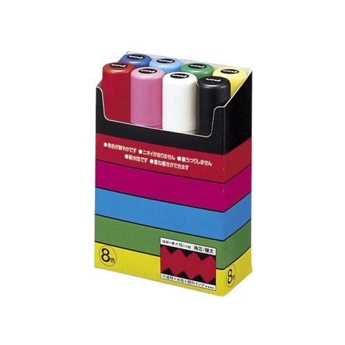 UNİBALL POSCA 15.0 SU BAZLI POSTER MARKÖRÜ ANA RENKLER (7+1 = 8 ADET) (UNİ-PC-17K) 7+1P.01 SET