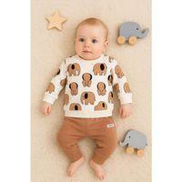 Fil Desenli 2'li % 100 Pamuk Erkek Bebek Takımı