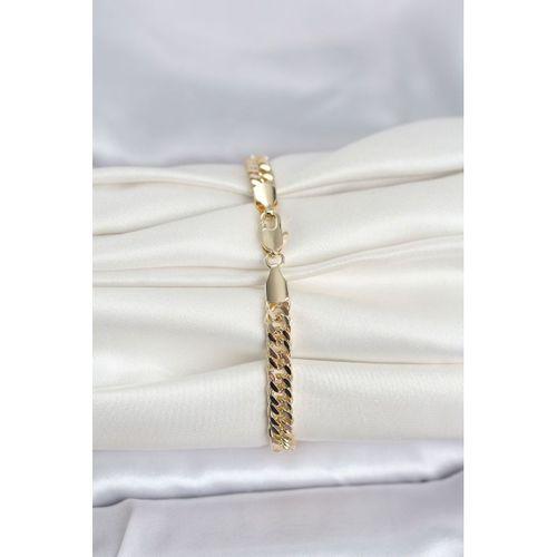 CM 14K Gold Renk Kalın Zincir Model Kadın Bileklik