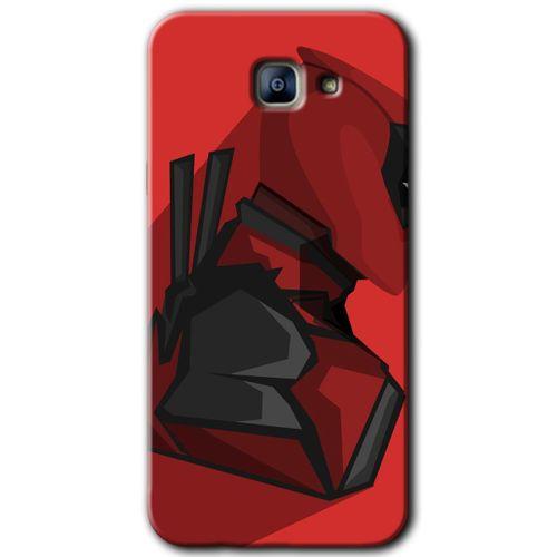 Galaxy A8 2016 Kılıf HD Desen Baskılı Arka Kapak - DeadPool + Kırılmaz Cam