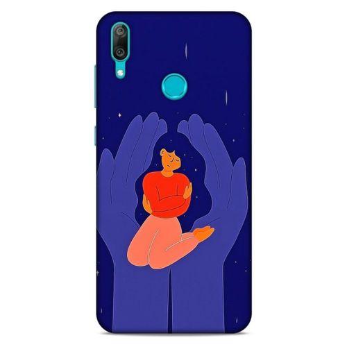 Huawei Y7 Prime 2019 Kılıf Depresyon (7) Telefon Kılıfı Koyu Kahverengi