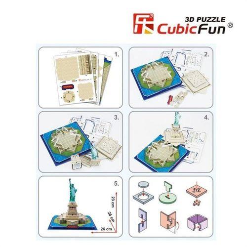 Cubic Fun 3D 39 Parça Puzzle Özgürlük Anıtı - ABD