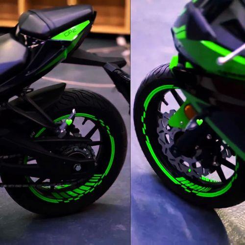 Çınar Extreme PRO Serisi Fosforlu Neon Yeşil Jant Şeridi Sticker Set | 16"-17"-18" İç-Dış Jant Şerit Takımı