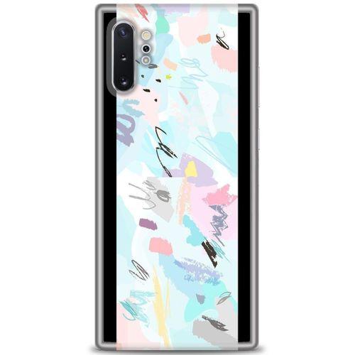 Samsung Galaxy Note 10 Plus Kılıf HD Baskılı Kılıf - Blue and Purple + Tam Ekran Koruyucu