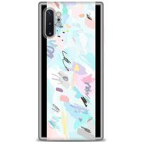 Samsung Galaxy Note 10 Plus Kılıf HD Baskılı Kılıf - Blue and Purple + Tam Ekran Koruyucu