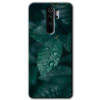 Redmi Note 8 Pro Kılıf HD Desen Baskılı Arka Kapak - Yağmurlu Yaprak + Kırılmaz Cam