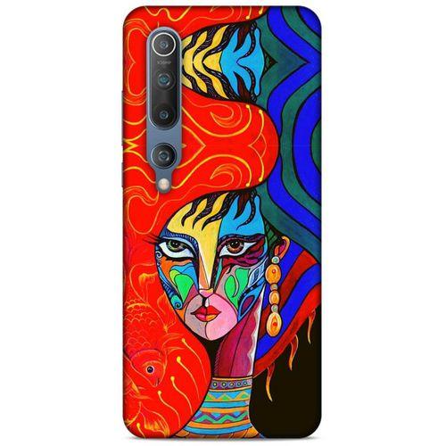 Lopard Xiaomi Mi 10 Uyumlu Kılıf Sürreal Yüzler ♀ (10) Full Koruma Kılıfı Desenli