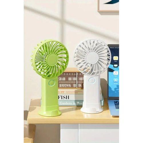 3 Hız Kademeli Şarjlı Sessiz El Vantilatörü Telefon Tutucu Özellikli El Masa Fanı