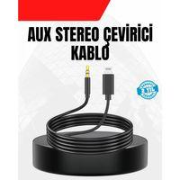 1 Metre Lightning To Aux Çevirici Kablo Stereo Ses Yüksek Kalite