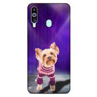 Samsung Galaxy M40 Kılıf Köpek Kıyafetleri (13) Silikon Kap Yorkshire Terrier Kazak