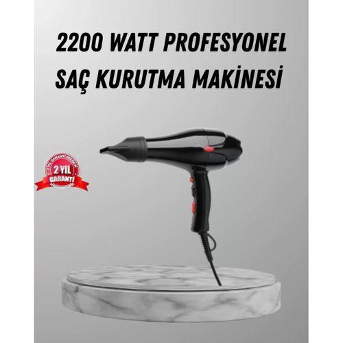 2200w Fön Makinesi – Profesyonel Ac Motor, Soğuk Ve Sıcak Üfleme
