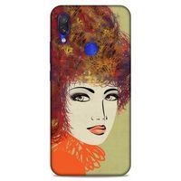 Lopard Xiaomi Redmi Note 7 Uyumlu Kılıf Sürreal Yüzler ♀ (32) Soft Silikon Kılıf Desenli
