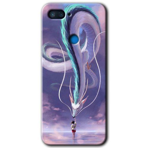 Potkal Hediye Fabrikası Xiaomi Mi 8 Lite Kılıf HD Desen Baskılı Arka Kapak - Dragon Snake