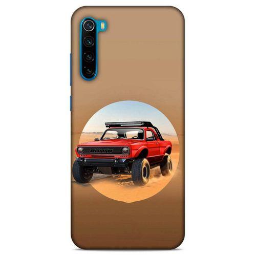 Lopard Xiaomi Redmi Note 8T Uyumlu Kılıf PickUpX (39) Liquid Crystal Kılıf Kırmızı Siyah