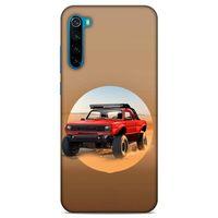 Lopard Xiaomi Redmi Note 8T Uyumlu Kılıf PickUpX (39) Liquid Crystal Kılıf Kırmızı Siyah