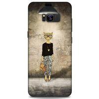 Samsung Galaxy S8 Plus Kılıf FunnyMaX (20) Koruyucu Kılıf Kahverengi Kaplan