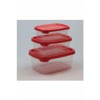 Plastik Saklama Kabı 3'lü 400 Ml - 670 Ml - 1.2 Lt. Royaleks-BNM-0513