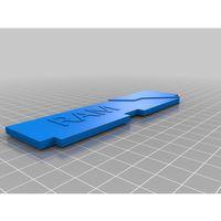 RAM 3D Baskı (Bu ürün Sadece Plastik parçadır - Almadan Önce Soru Sorabilirsiniz)