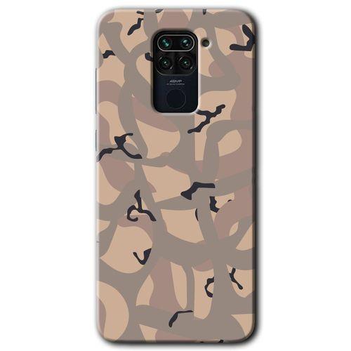 Xiaomi Redmi Note 9 HD Baskılı Kılıf + 9D Tam Ekran Koruyucu - Kamuflaj 6