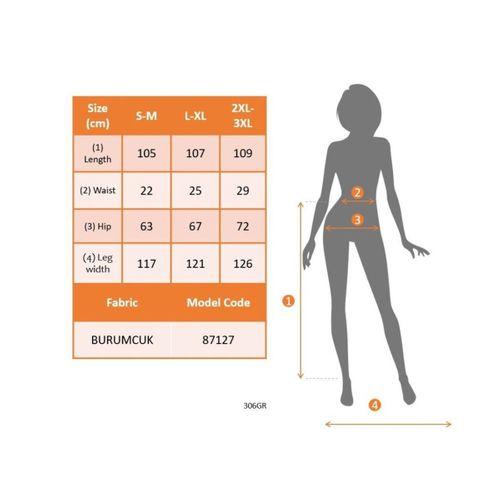 Kadın Beli Lastikli Bağcıklı Asimetrik Kesim Detaylı Desenli Bürümcük Etek