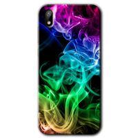 Huawei Y5 2019 HD Baskılı Kılıf + 9D Tam Ekran Koruyucu - Smoke Colorful
