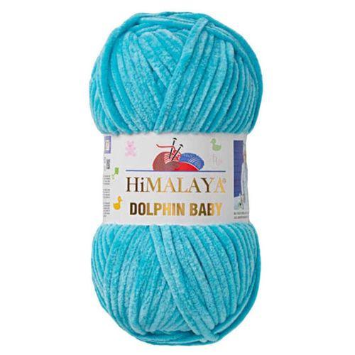Himalaya Dolphin Baby Kadife Örgü İpi 80315 - Mavi