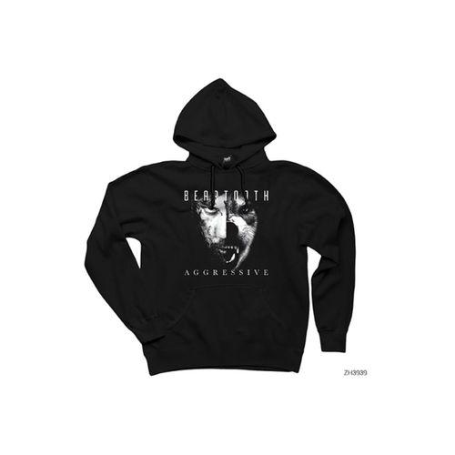 Beartooth Aggressive Album Siyah Kapşonlu Sweatshirt Hoodie