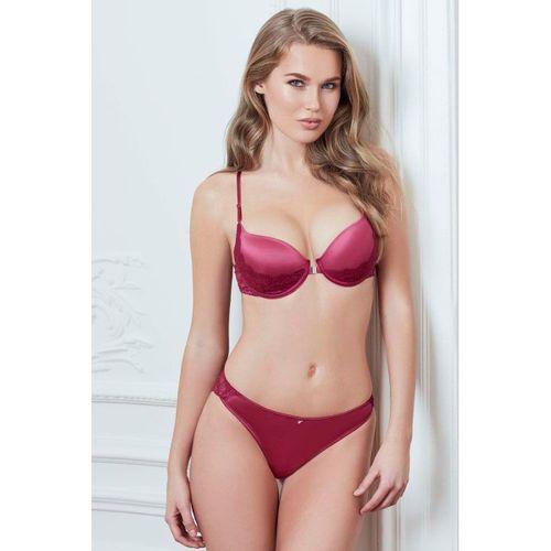 Balenli Destekli Dolgulu Önden Açılan Sırt Detaylı Dantelli Sütyen Ve Slip Takım