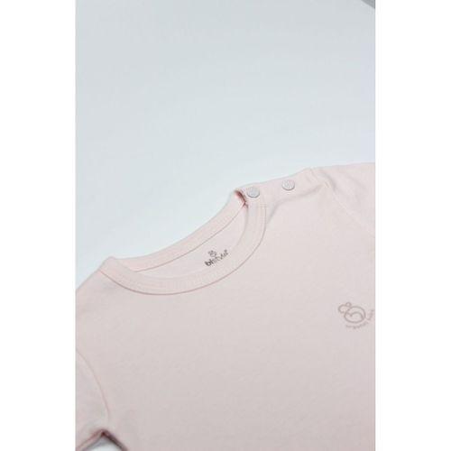 Bistyle Bistyle Organik Natural Basic Style Yarım Kol Body BS17103 Pembe