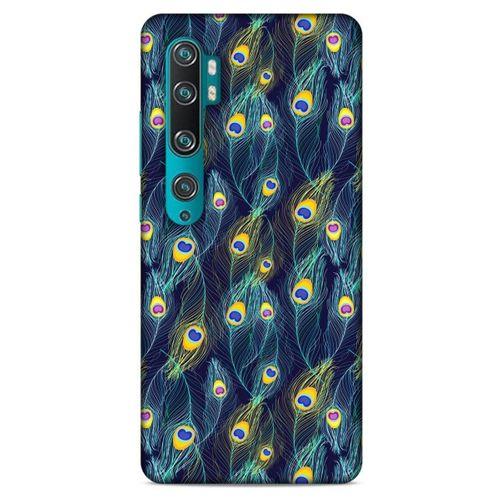 Xiaomi Mi Note 10 Kılıf Desenli Özel Seri Tüyler (10) Full Koruma Kılıfı