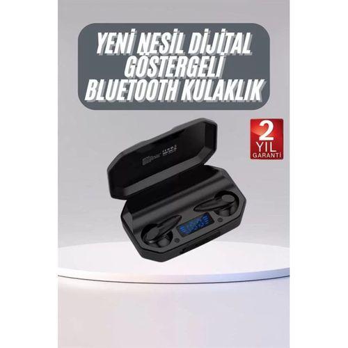 Rgb Işıklı Çift Mikrofonlu Siyah Profesyonel Kulaklığı Kablosuz Kulakiçi