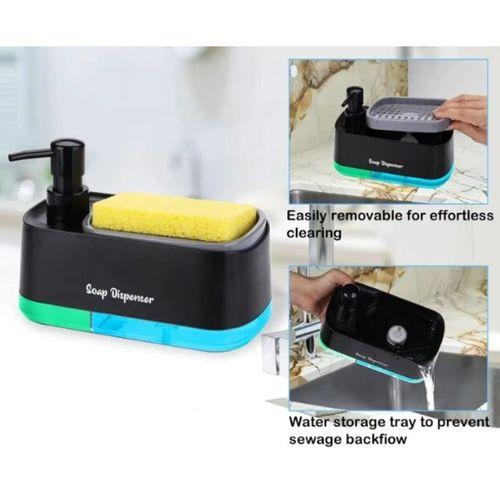 Çift Hazneli Sıvı Sabunluk ve Süngerlik Hazneli