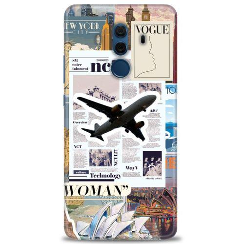 Huawei Mate 10 Pro Kılıf HD Baskılı Kılıf - Net Woman + Tam Ekran Koruyucu
