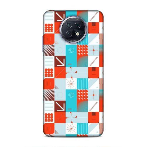 Xiaomi Redmi Note 9T Uyumlu Kılıf Insomnia (33) Hybrid Kılıf Turkuaz Kırmızı