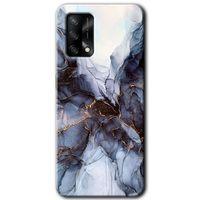 BeRa Aksesuar Oppo A54 Kılıf Baskılı Kapak - Otantik Mermer +Tam Kaplayan Mat Seramik