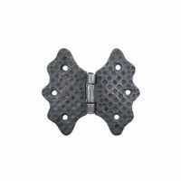 Antika Tarz Dekoratif Pirinç Kelebek Menteşe - 92 Mm, Oksit