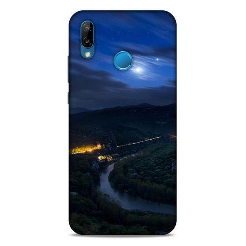 Lopard Huawei P20 Lite Uyumlu Kılıf Gece'S (50) Shockproof Kılıf Şehir Işıkları