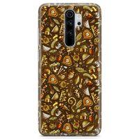 Xiaomi Redmi Note 8 Pro Kılıf Maskeli Balo Doodle Arka Kapak Koruma Desenli Full Koruyucu