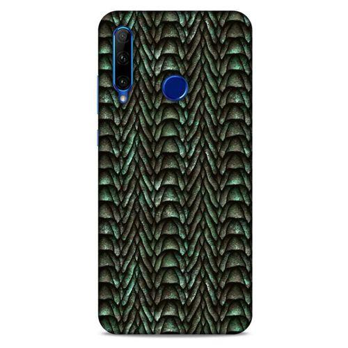 Huawei Y6P Kılıf Dragons (9) Kılıf Ejderha Cilt Açık Yeşil