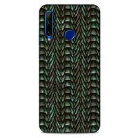 Huawei Y6P Kılıf Dragons (9) Kılıf Ejderha Cilt Açık Yeşil