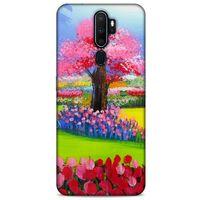 Oppo A5 2020 Kılıf Japonya (40) Fit Silikon Kılıf Japonya Ağaçları